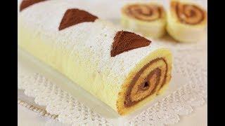 ROTOLO ALLA NUTELLA DI BENEDETTA Ricetta Facile - Nutella Swiss Roll
