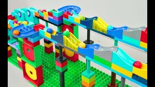 Wonder World Trix Up Stairs Track | Lego Marble Run Race ASMR | Vtech Marble Rush ASMR