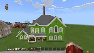 Minecraft: How to build a green suburban house Part 1