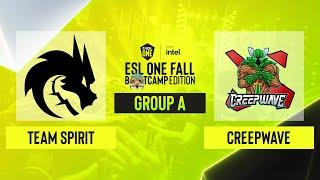 Dota2 - Team Spirit vs. Creepwave - Game 1 - ESL One Fall 2021 - Group A