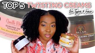 MY TOP 5 TWISTING CREAMS FOR TYPE 4 LOW POROSITY HAIR | Rayanne Samantha