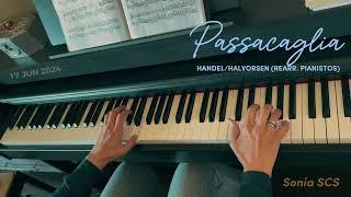 Passacaglia (piano cover).  Handel / Halvorsen, rearr. by Pianistos. 17 jun 2024