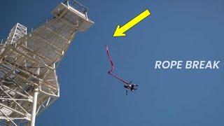 "Rope Breaks" bungee jumping accident | sports | adventure sports | risky sports - shockwave