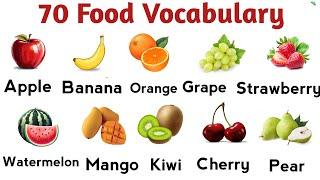 70 Food Vocabulary In English With Pictures  | Common Food Name  | Food Vocabulary