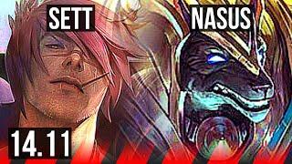 SETT vs NASUS (TOP) | 6 solo kills, 1900+ games | EUW Master | 14.11