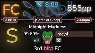  8.1⭐ mcy4 | DragonForce - Midnight Madness [Gates of Glory] 99.69% (#4 855pp FC) - osu!