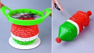 Yummy Watermelon Cake Tutorials  Easy Dessert Recipes |  Delicious Cake Decorating Hacks