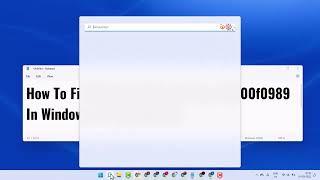 How To Fix Windows Update Error 0x800f0989 In Windows 1110 Tutorial