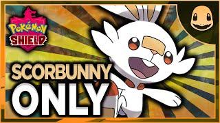 Can I Beat Pokemon Shield With Only Scorbunny?? (NO ITEMS IN BATTLE)