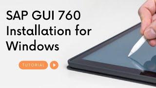 How to Install SAP GUI for Windows with SAP NetWeaver Version 7.60(760) ?