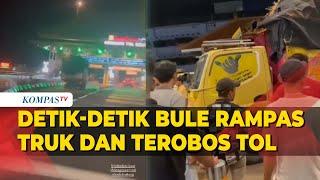 Viral Detik-Detik Bule Nekat Rampas Truk hingga Terobos Tol Bandara Ngurah Rai Bali