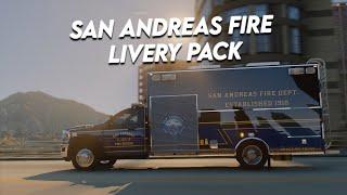 San Andreas Fire Livery Pack | Livery Showcase | Liveries by: Minty Productions | [4K]