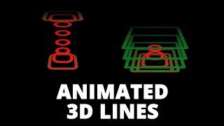 Animated 3D lines After Effects tutorial