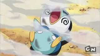 Gible's Draco metero hits Piplup || Piplup Funny Moments || PoKeSlide #dawn #piplupfunnymoments