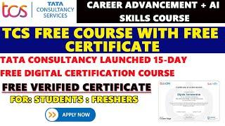 TCS 15-Days Free Digital Certification Course | Artificial Intelligence Free Course with Certificate