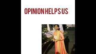 Opinion helps us | Harshiwings |