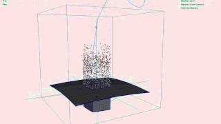 maya - particle dispersion effect