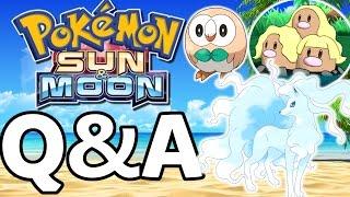 Pokemon Sun and Moon Q&A - MandJTV Pokevids