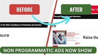 NON PROGRAMMATIC ADS NOW SHOW PROBLEM FIX  ADX NON PROGRAMATIC ADS PROBLEM SOLVED 100%