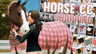 Horse CC Shopping Spree! *Tack, Mods, Clothes* | The Sims 4