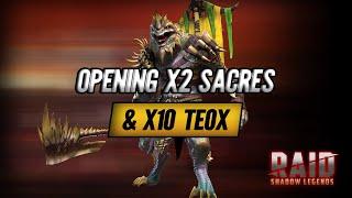 J'ouvre tous mes éclats Sacrés pour le x2 et x10 Teox ! - Raid Shadow Legends