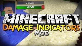 Minecraft Mod Showcase: Damage Indicators - Health Bars for Mobs!