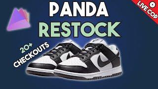 NIKE DUNK PANDA RESTOCK! PRISM LIVE COP! Over 20+ checkouts, Panda Dunk live cop with PRISM BOT