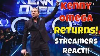 Streamers React! Kenny Omega returns! #aew #aewworldsend #kennyomega