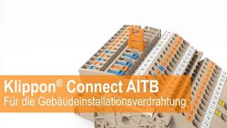 Klippon® Connect AITB Reihenklemmen || Kompakt planen, strukturiert verdrahten