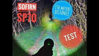 Sofirn SP70 throw test (150m distance)