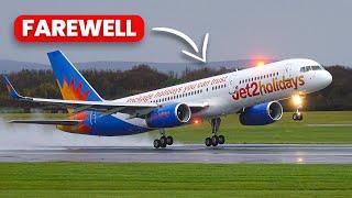 Jet2 757 Retirement ️ SNOW SHOW ️️ Manchester Airport LIVE