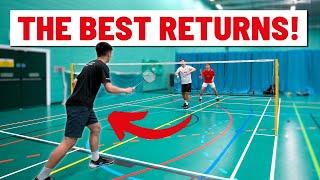 The 5 Best RETURNS OF SERVE To Play In Men’s Doubles - Badminton Strategy