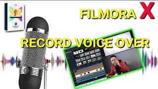 How to Record Voiceover Audio In Filmora X