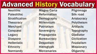 Advanced History Vocabulary for IELTS, TOEFL, and PTE | C2 Level English