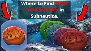 Where to find Table Coral Samples in Subnautica.