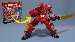 I upgraded Kai's Elemental Fire mech into a Bruiser! #lego #ninjago #mecha