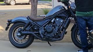 2023 Honda Rebel 500 with Coffmans Exhaust