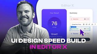 UI Design Speed Build in Editor X