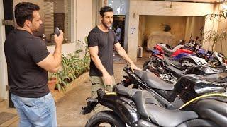 John Abraham Shows his Bike Collection