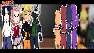 Team 7 react to Jujutsu Kaisen | Naruto reaction | part 1/3 | Naru_ko.Xp