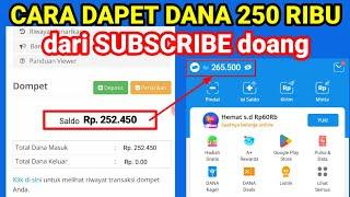 CARA DAPET SALDO DANA 250 RIBU DARI SUBSCRIBE AJA