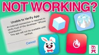 WHY TWEAKED APPS AREN'T WORKING! (TweakBox, TutuApp, Ignition, App Valley, and more!)