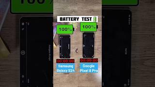 Samsung Galaxy S24 vs Google Pixel 8 Pro Battery Drain Test #samsunggalaxys24 #googlepixel8pro #tech