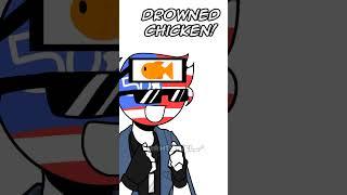 Drowned Chicken? || countryhumans short ame & canada 