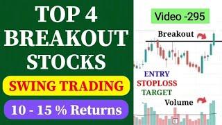 Top 4 Breakout Stocks For Tomorrow //Breakout Stocks For Swing Trading //Swing Stocks For Next Week