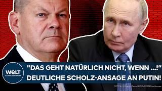 UKRAINE WAR: Peace conference? "Of course that won't work if ...!" Scholz's clear message to Putin