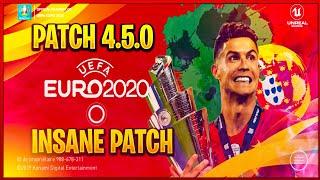 PES 2020 Mobile Patch UEFA EURO V4.5.0 Best Graphics  Original Logos and Kits download full licensed