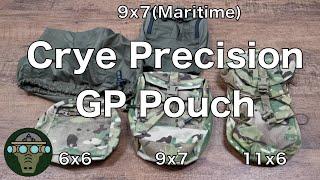 Crye Precision GP Pouch, 6x6,9x7, 11x6, maritime
