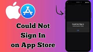 How to fix app store couldn't sign in Problem on iphone/ipad ios 17 2024