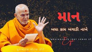 માન - બધા કામ બગાડી નાખે છે, by HDH Mahant Swami Maharaj